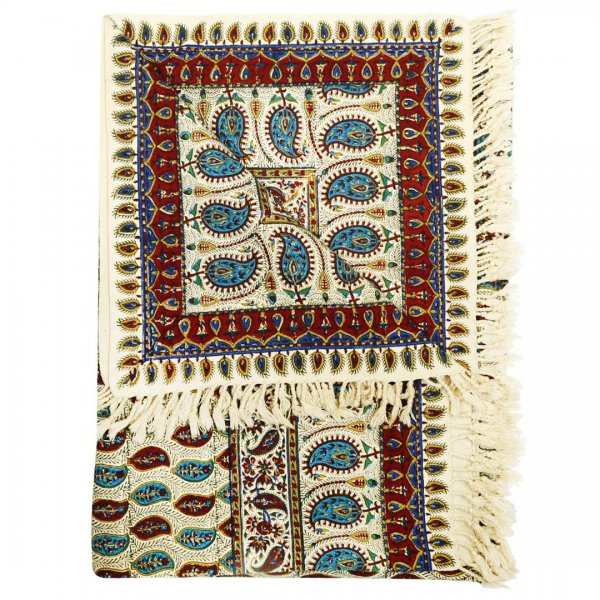 سفره قلمکار صادراتی کد 009 سایز 150x100 سانتی‌متر