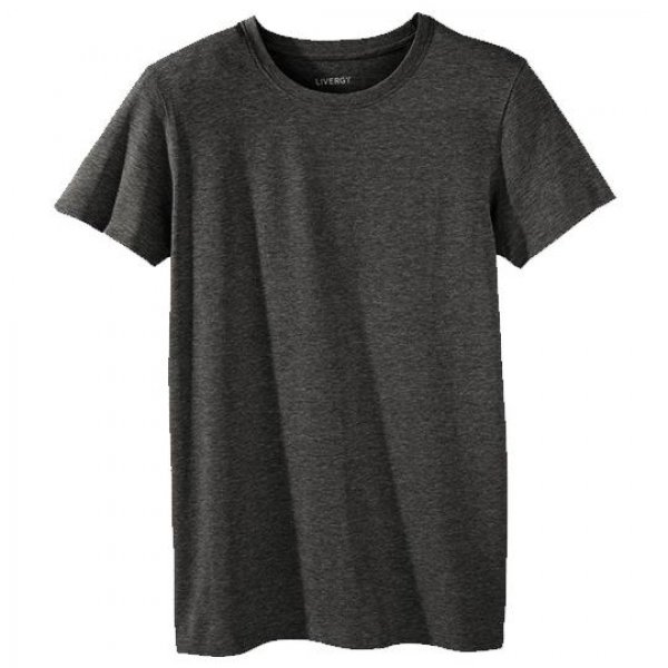 تیشرت خاکستری آستین کوتاه مردانه لیورجی (Livergy) کد 3378
