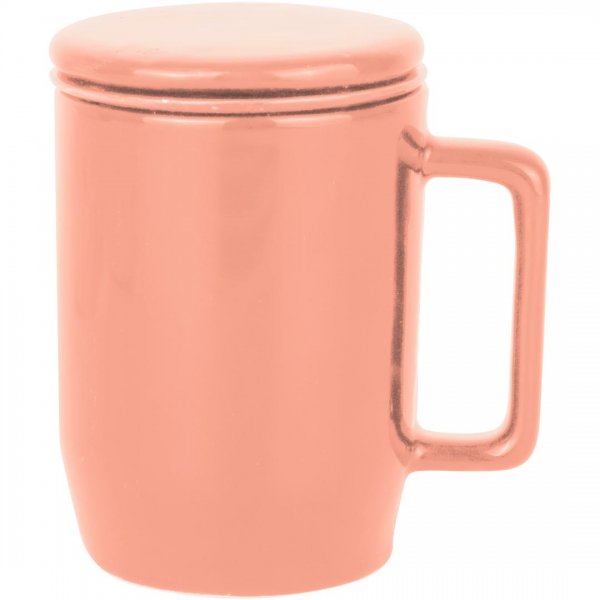 لیوان دمنوش سرامیکی استوانه‌ای گلبهی