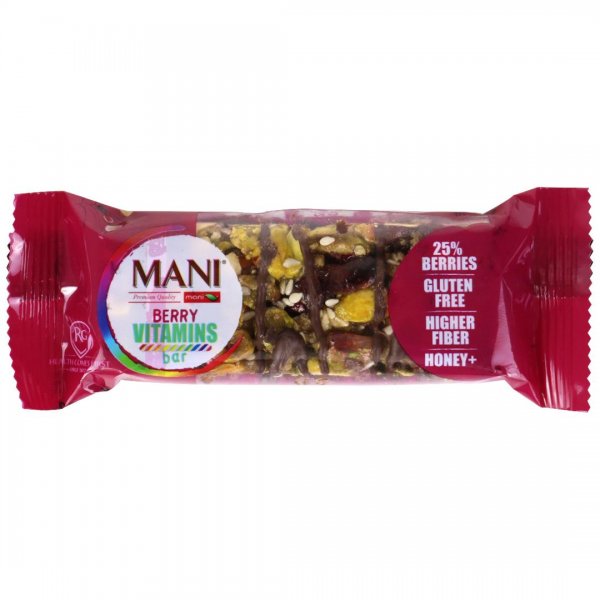 نات‌بار ویتامین بری مانی مقدار 40 گرم