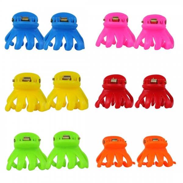 کلیپس کوچک رنگی بسته 12 عددی