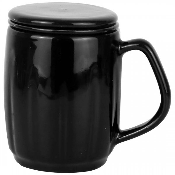 لیوان دمنوش سرامیکی مدل خورشید مشکی