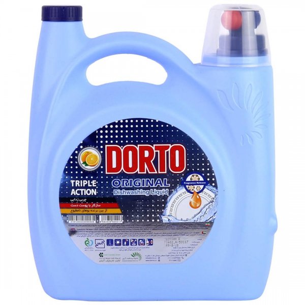 مایع ظرفشویی با رایحه پرتقال دورتو مقدار 3750 گرم 