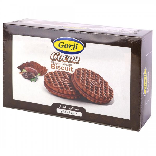 بیسکویت کرم‌دار حاوی کاکائو گرجی مقدار 390 گرم