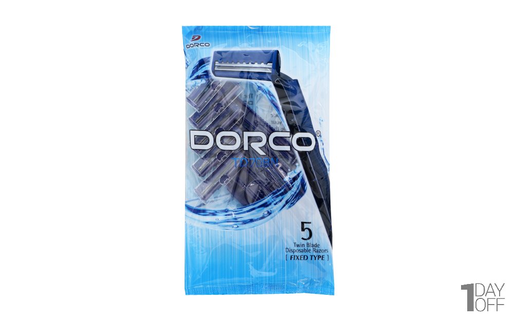 خودتراش دوتیغه دورکو (Dorco) بسته 5 عددی 