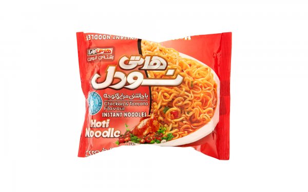 نودل مرغ و گوجه‌فرنگی هاتی‌کارا گلستان مقدار 75 گرم