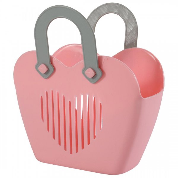 زنبیل تزئینی کوچک رنگ صورتی