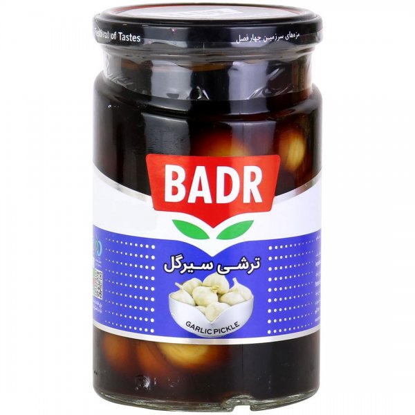 ترشی سیر گل بدر مقدار 650 گرم