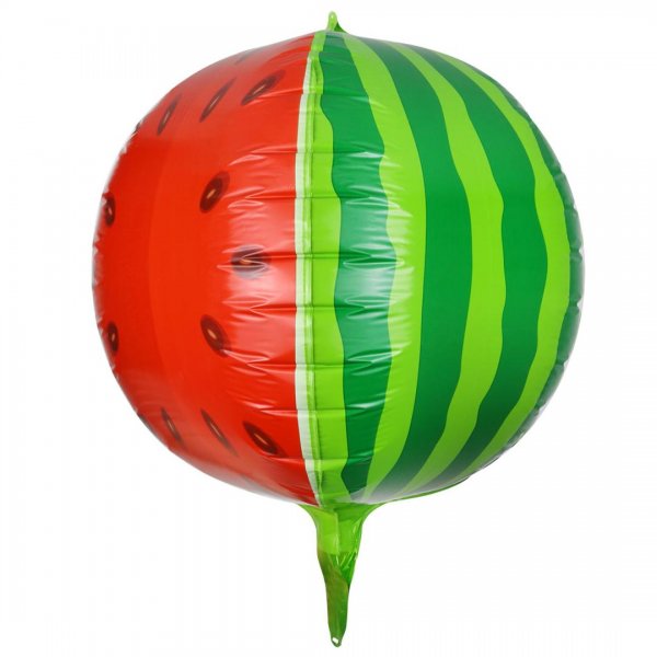 بادکنک فویلی یلدا طرح هندوانه سه‌بعدی 