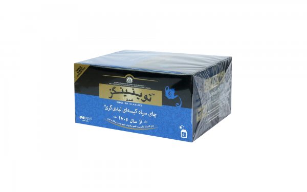 چای سیاه کیسه‌ای لیدی‌گری توینینگز بسته 50 عددی