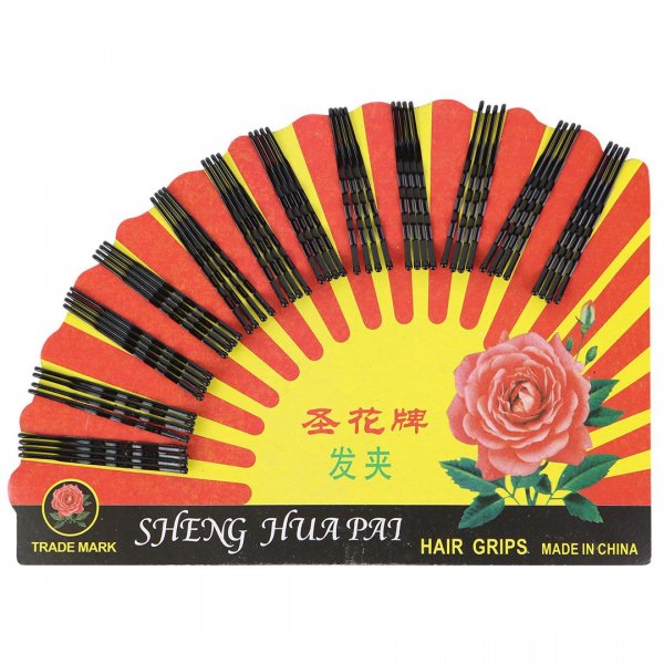 سنجاق مو مشکی ورق 48 عددی