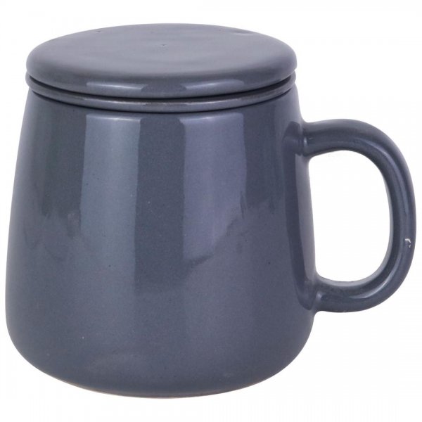 لیوان دمنوش سرامیکی خاکستری 