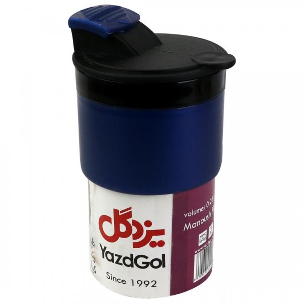 فلاسکت با ظرفیت 250 میلی‌لیتر مانوش یزدگل رنگ آبی کاربنی