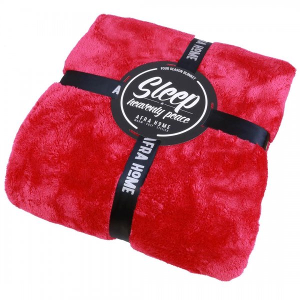 پتو چهار فصل دونفره سرخ‌آبی افرا