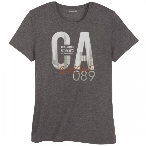 تیشرت طوسی لیورجی (Livergy) مدل CA 089