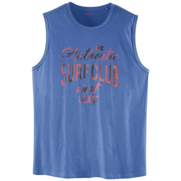 تیشرت طرح‌دار آبی نفتی آستین حلقه‌ای مردانه لیورجی (Livergy)