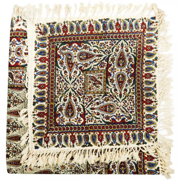 سفره قلمکار صادراتی کد016 سایز 100x100 سانتی‌متر