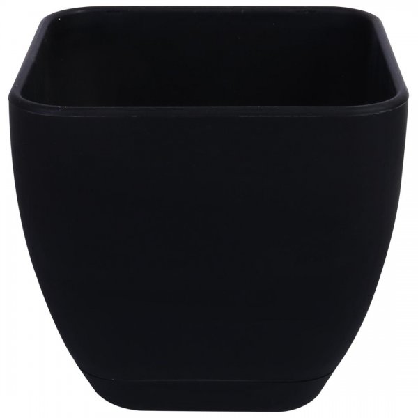 گلدان مربعی مشکی سایز 15 کد 102 مهرنی (Mehrni)