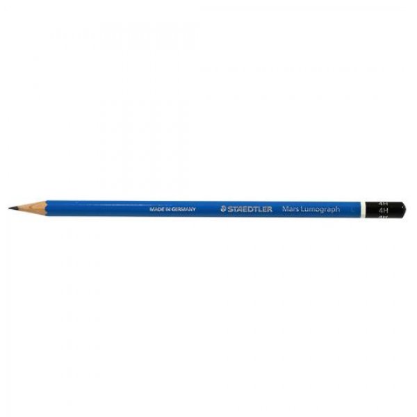 مداد مشکی طراحی استدلر (Staedtler) مدل Mars Lumograph نوع 4H 