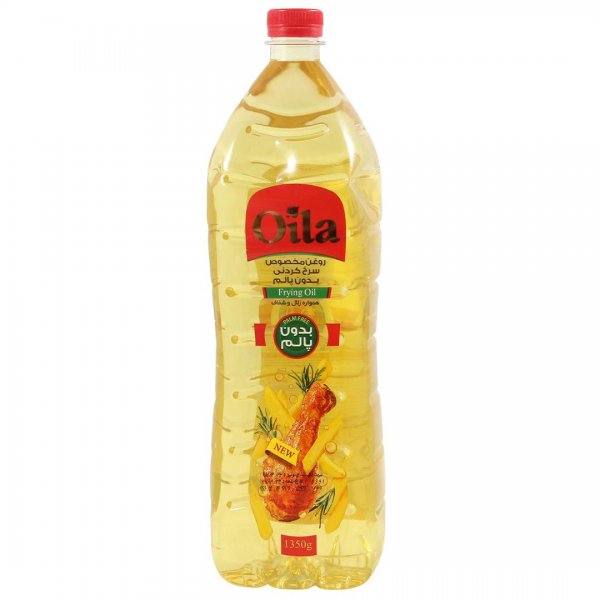 روغن مخصوص سرخ‌کردنی بدون پالم اویلا مقدار 1.5 لیتر
