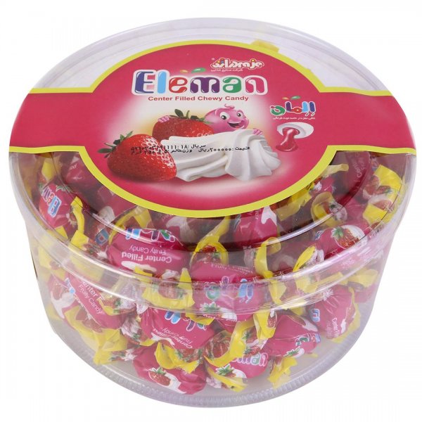 تافی مغزدار خامه توت‌فرنگی اِلِمان (ELEMAN)