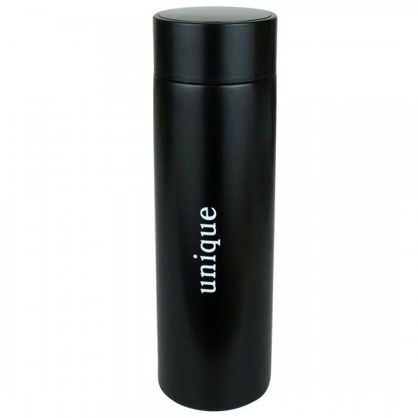 ماگ سفری هوشمند (تراول ماگ) فلزی با نمایشگر درجه unique رنگ‌ مشکی حجم 500 میلی‌لیتر‌