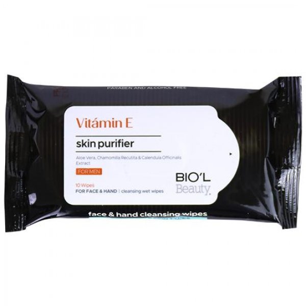 دستمال مرطوب پاک کننده دست و صورت بیوتی 10 عددی