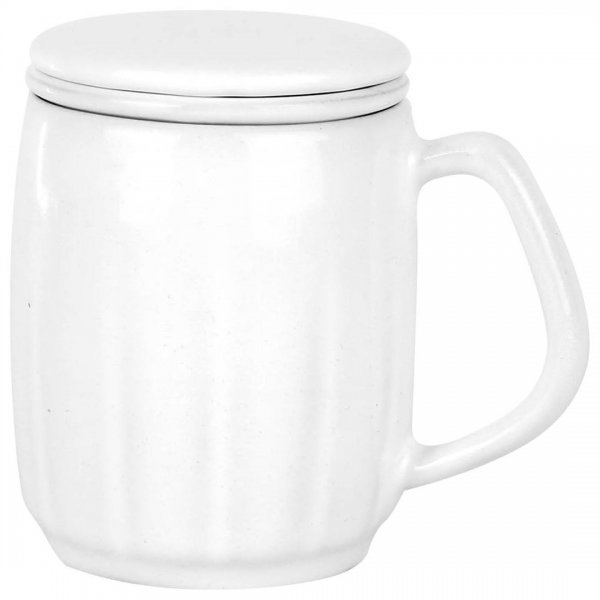 لیوان دمنوش سرامیکی مدل خورشید سفید