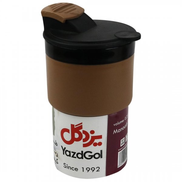 فلاسکت با ظرفیت 250 میلی‌لیتر مانوش یزدگل رنگ نسکافه‌ای