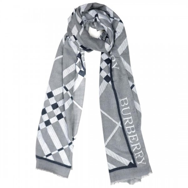 شال موهر طوسی طرح‎دار میس‌اسمارت کد 2021