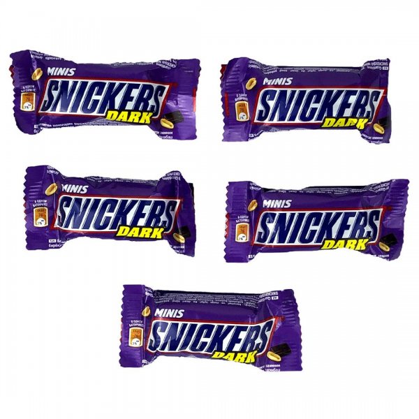 مینی شکلات اسنیکرز (SNICKERS) مدل دارک بسته 5 عددی 