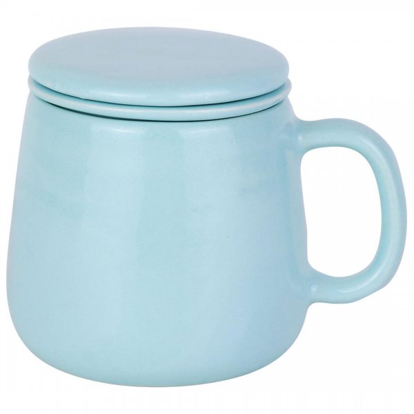 لیوان دمنوش سرامیکی آبی آسمانی 