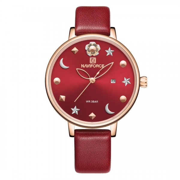 ساعت نیوی‌فورس (NAVIFORCE) مدل NF5009L رنگ قرمز کد رنگ RG/R