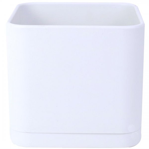 گلدان مکعبی سفید سایز 15  کد 104 مهرنی (Mehrni)