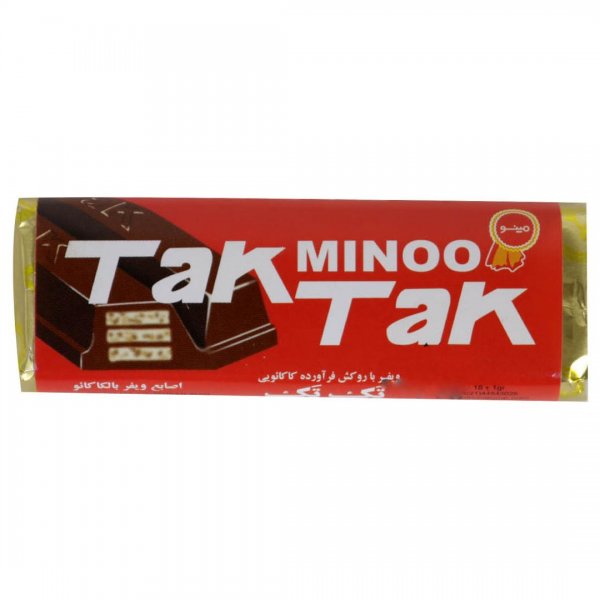 ویفر 2 تکه تک‌تک مینو مقدار 18 گرم