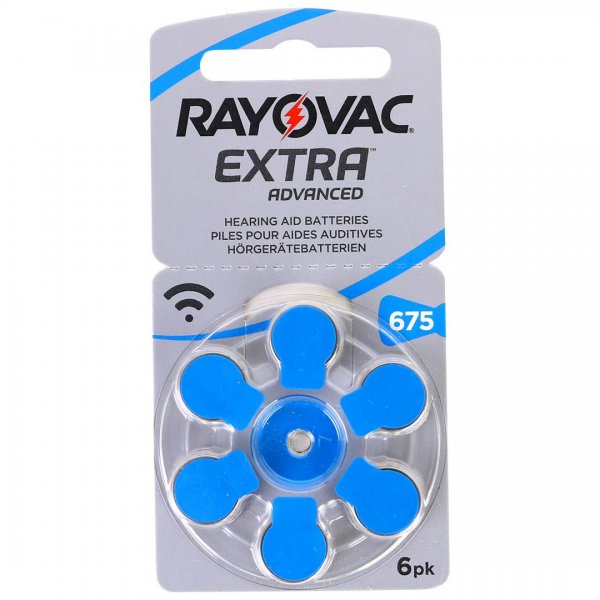 باتری سمعک ریواک (RAYOVAC) نوع 675 رنگ آبی