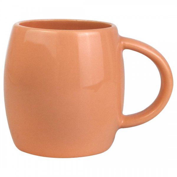 ماگ خمره‌ای سرامیکی رنگ گلبهی 