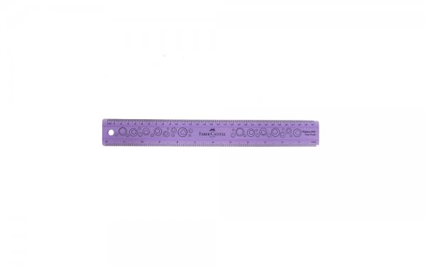 خط‌کش ژله‌ای فابر کاستل (Faber Castell) 30 سانتی‌متری رنگ بنفش