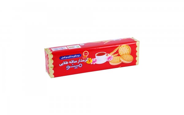بیسکویت ساقه طلایی کرم‌دار مینو مقدار 192 گرم