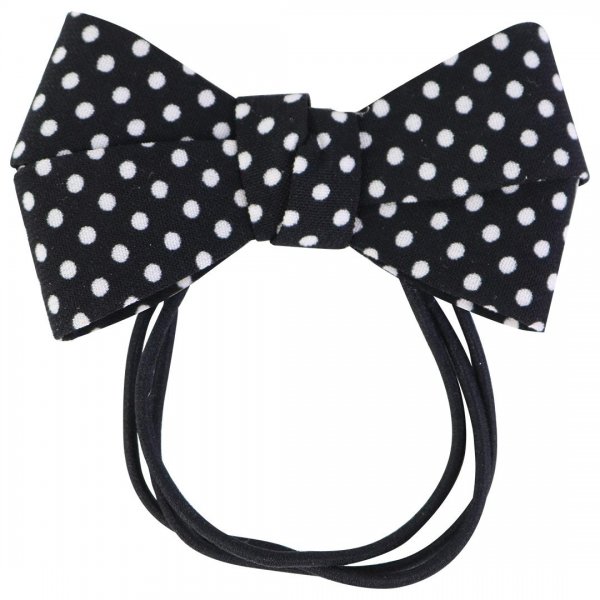 کش مو پاپیون خالدار مشکی 