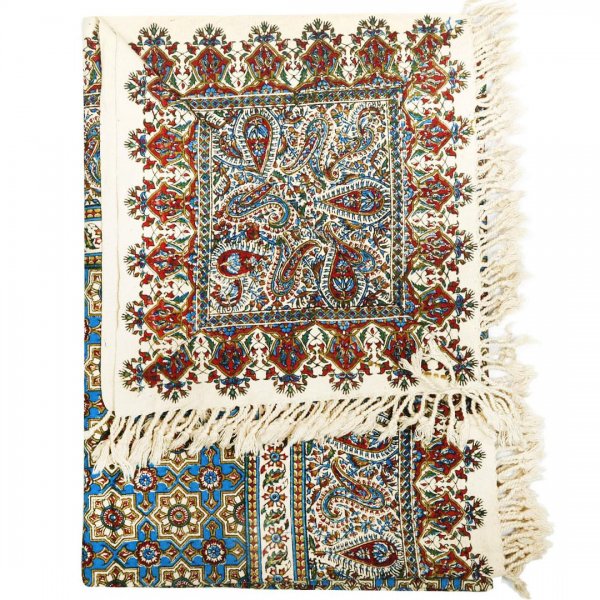سفره قلمکار صادراتی کد 011 سایز 150x100 سانتی‌متر
