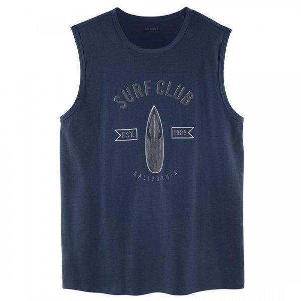 تیشرت طرح‌دار سورمه‌ای آستین حلقه‌ای مردانه لیورجی (Livergy) کد 3338