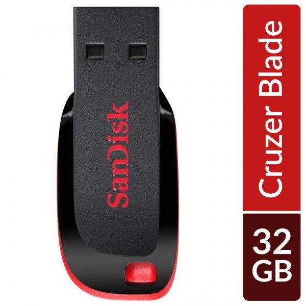 فلش مموری 32 گیگابایت سن دیسک (Sandisk) مدل Cruzer Blade - گارانتی 36 ماهه ایران رهجو