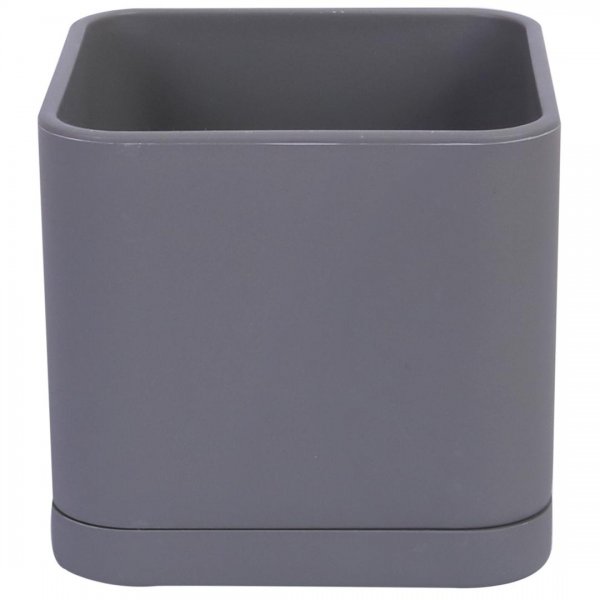 گلدان مکعبی طوسی سایز 10 کد 104 مهرنی (Mehrni)