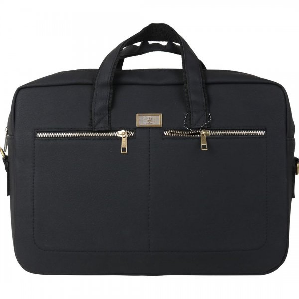 کیف لپ‌تاپ اهورا مشکی مدل مازراتی