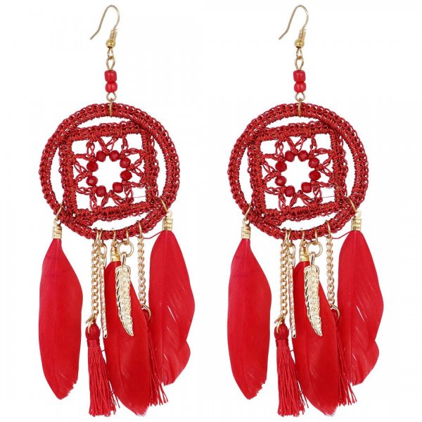 گوشواره لاویسا (LOVISA) استرالیا مدل دریم‌کچر رنگ قرمز 