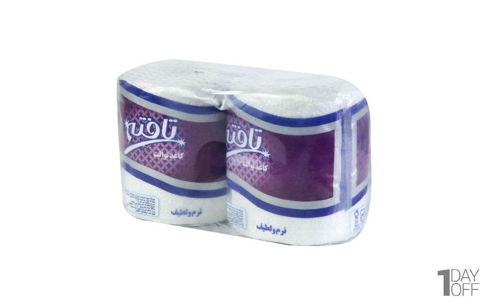 دستمال توالت سه‌لایه تافته بسته 2 رول