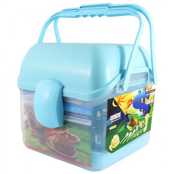 سرویس مسافرتی 6 نفره کاوه پلاست مدل لیندا رنگ آبی 