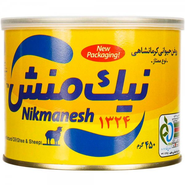 روغن حیوانی کرمانشاهی ممتاز (گاوی-گوسفندی) نیک منش مقدار 450 گرم