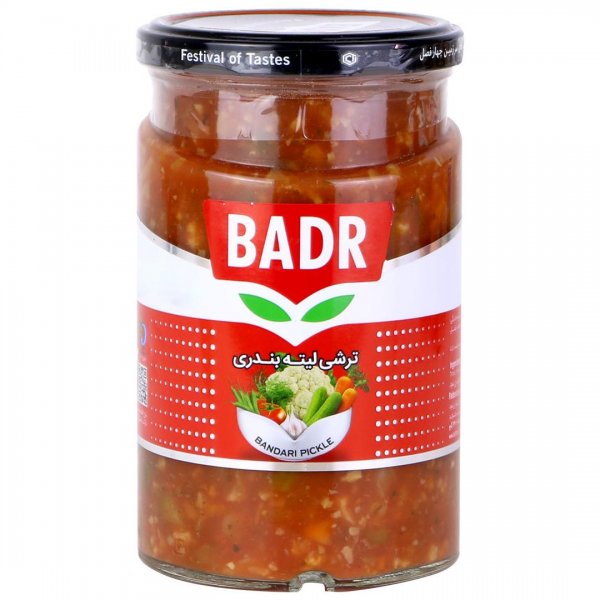 ترشی لیته بندری بدر مقدار 630 گرم